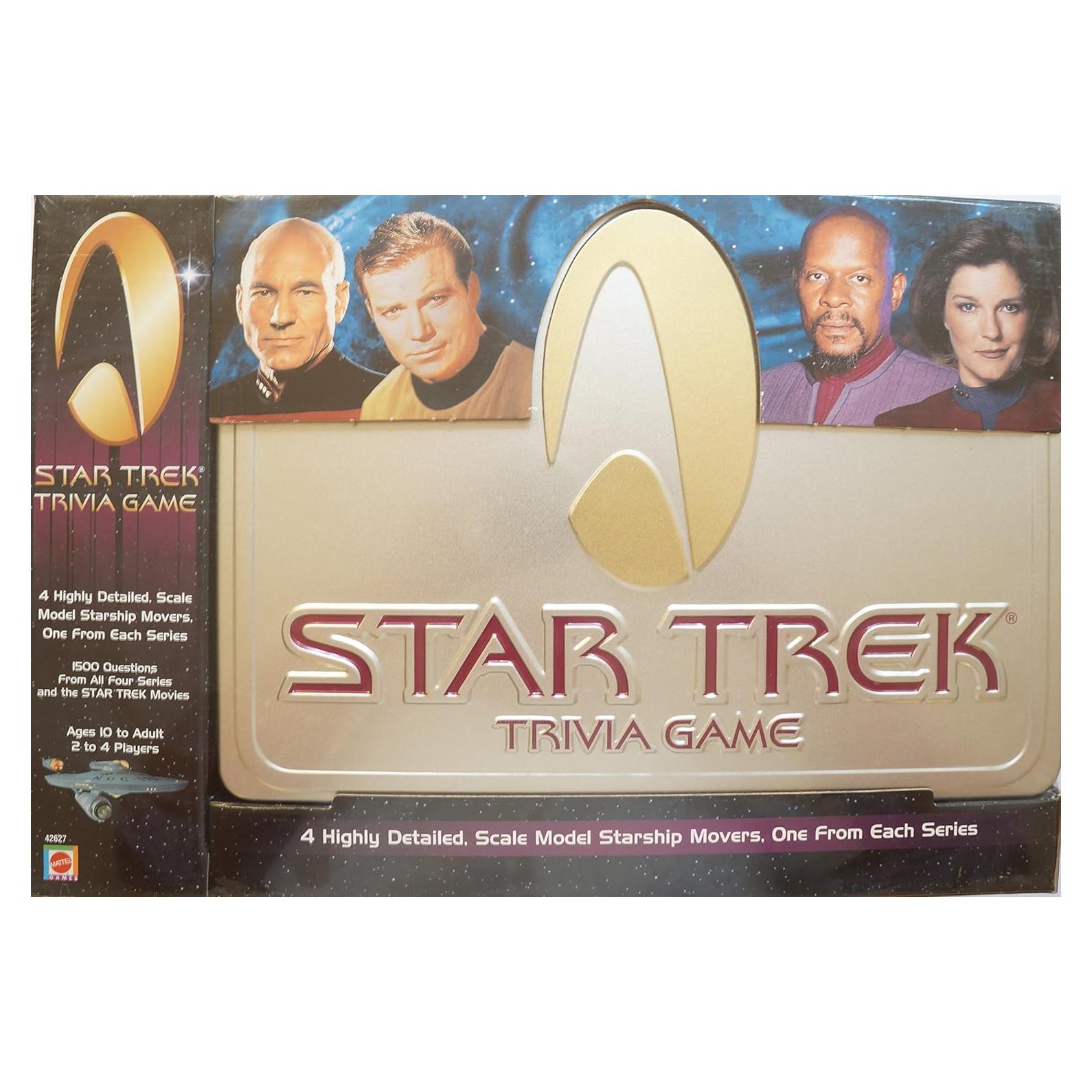 Juego de Trivia Star Trek Mattel 2000 Nuevo 2-4 Jugadores