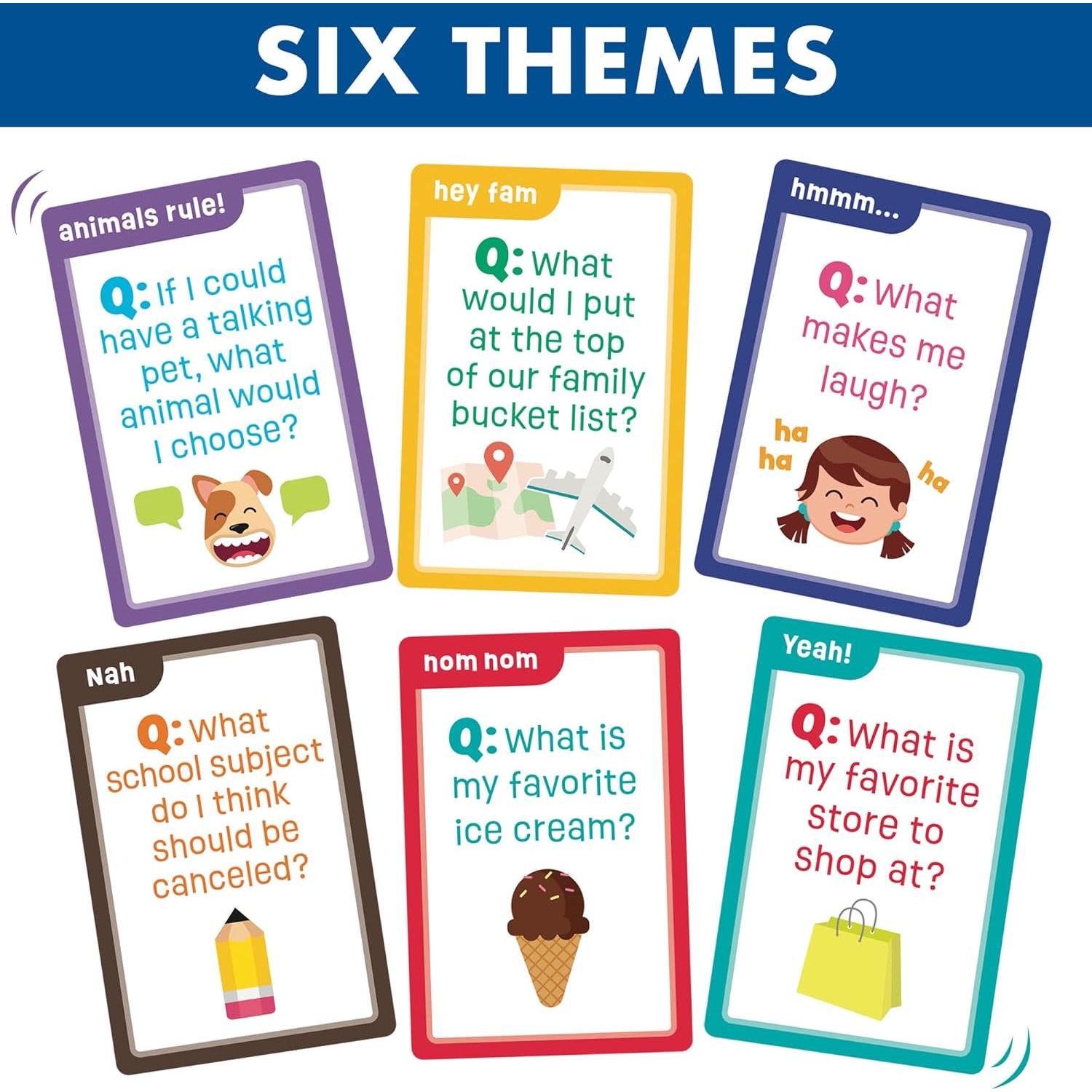 Juego de Trivia Familiar LotFancy - 60 Tarjetas Jumbo para Todas las Edades