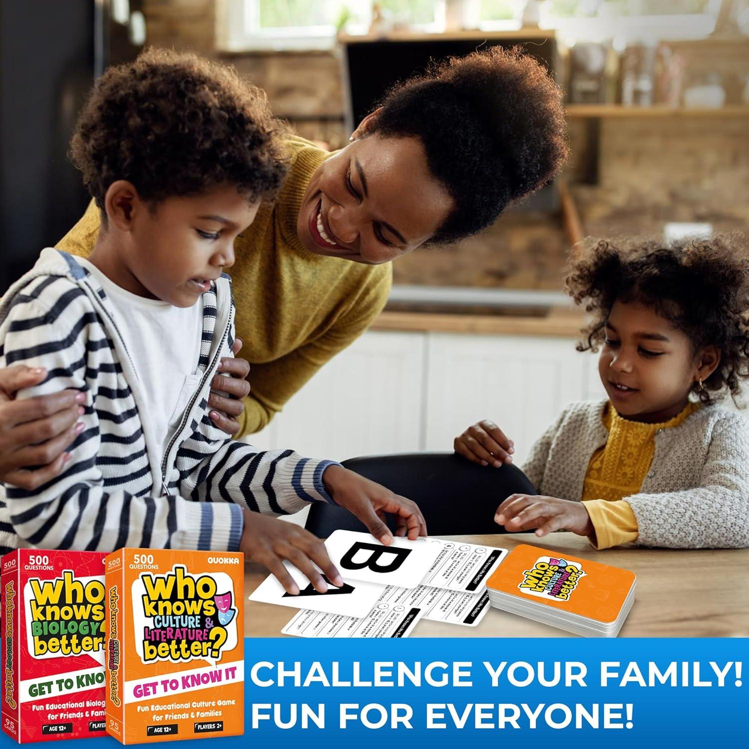 Juego de Mesa QUOKKA ¿Quién Lo Sabe Mejor? - Set 4 en 1