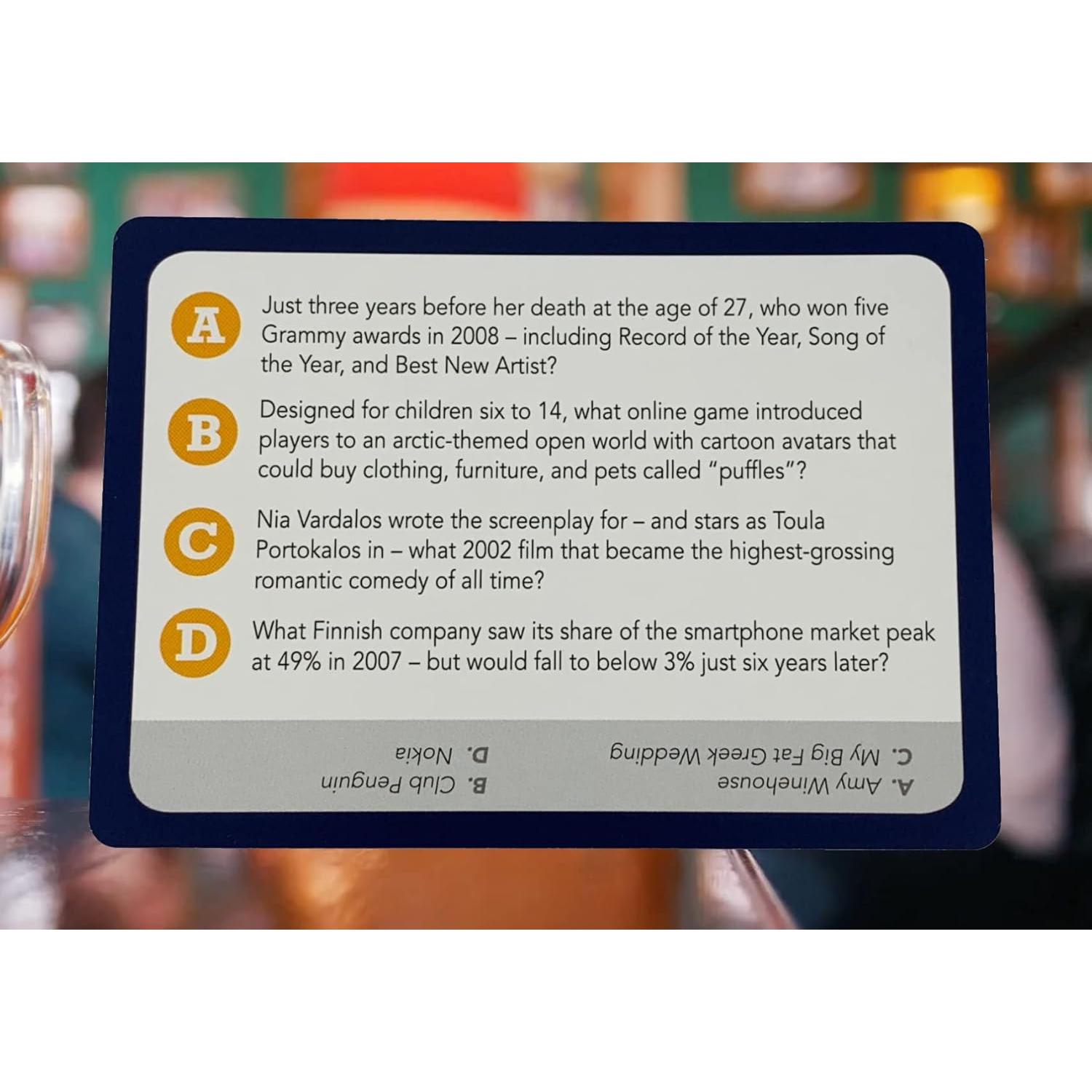 Juego de trivia Tienes que saber 2000s - AppSetGo, 500 preguntas