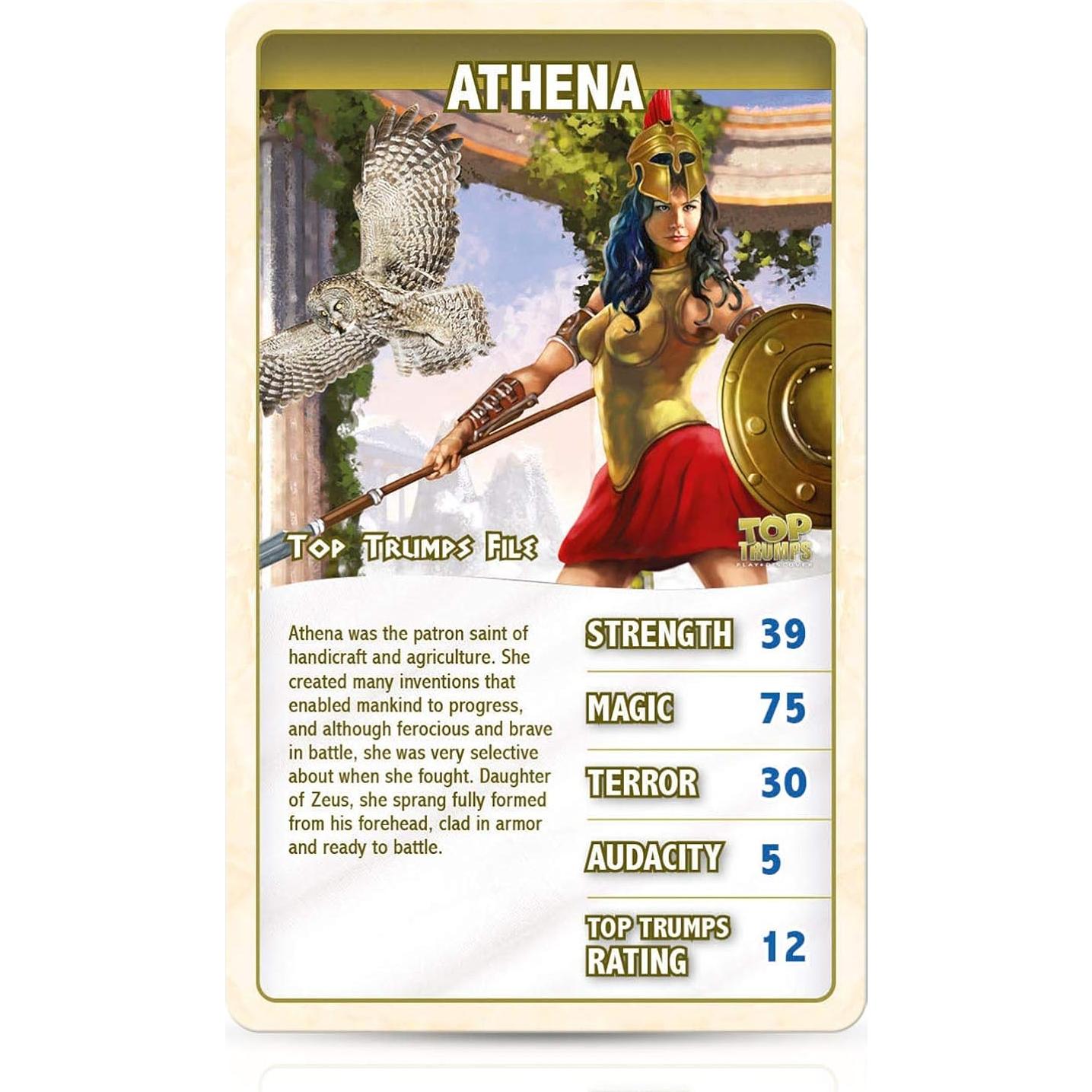Juego de Cartas Top Trumps Mitología Griega - 8.49x1.57x14.10 cm