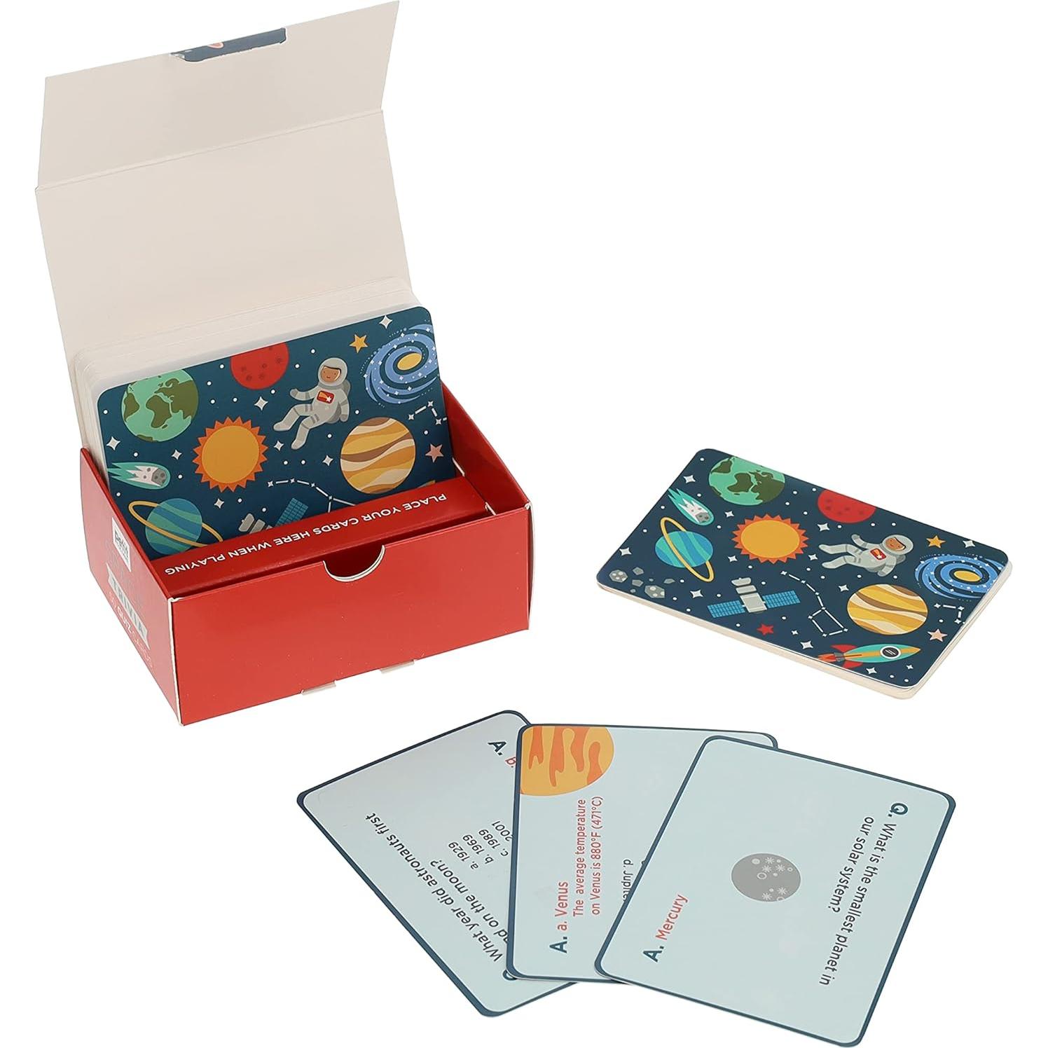 Tarjetas de Trivia Espacial Petit Collage - 50 Preguntas para Niños