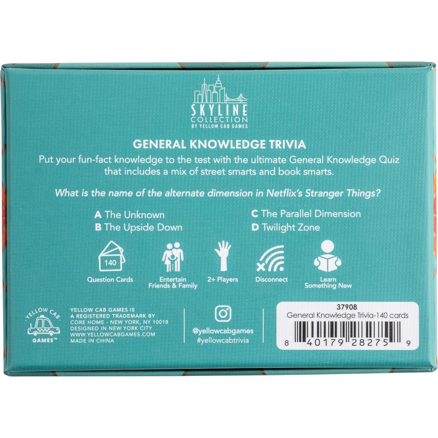 Juego de Trivia Juegos Yellow Cab Skyline - 140 Tarjetas