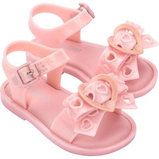 Sandalias Mini Melissa Mar para Niñas - Rosa Brillante