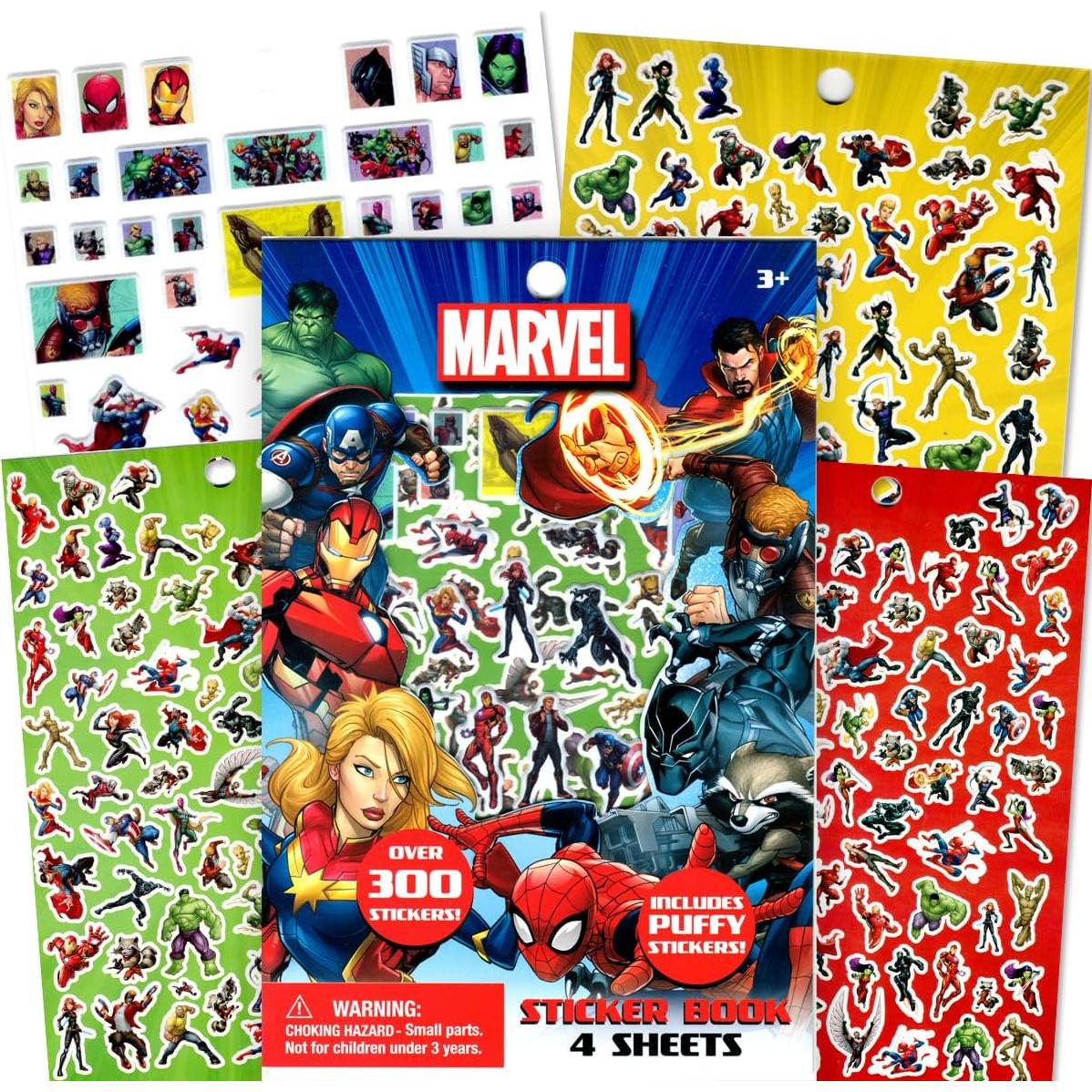 Conjunto de Libros para Colorear Superhéroes Marvel y DC - 6 Libros