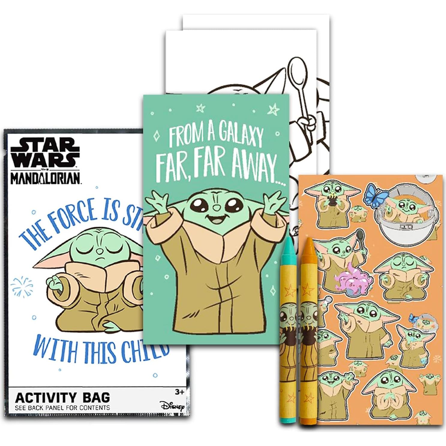 Cesta de Pascua Baby Yoda - 24 Libros de Colorear Mini