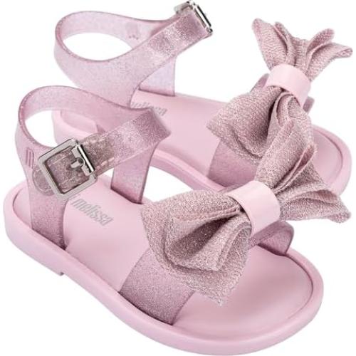 Sandalias Mini Melissa Mar para Niñas - Brillo Rosa 22.6cm