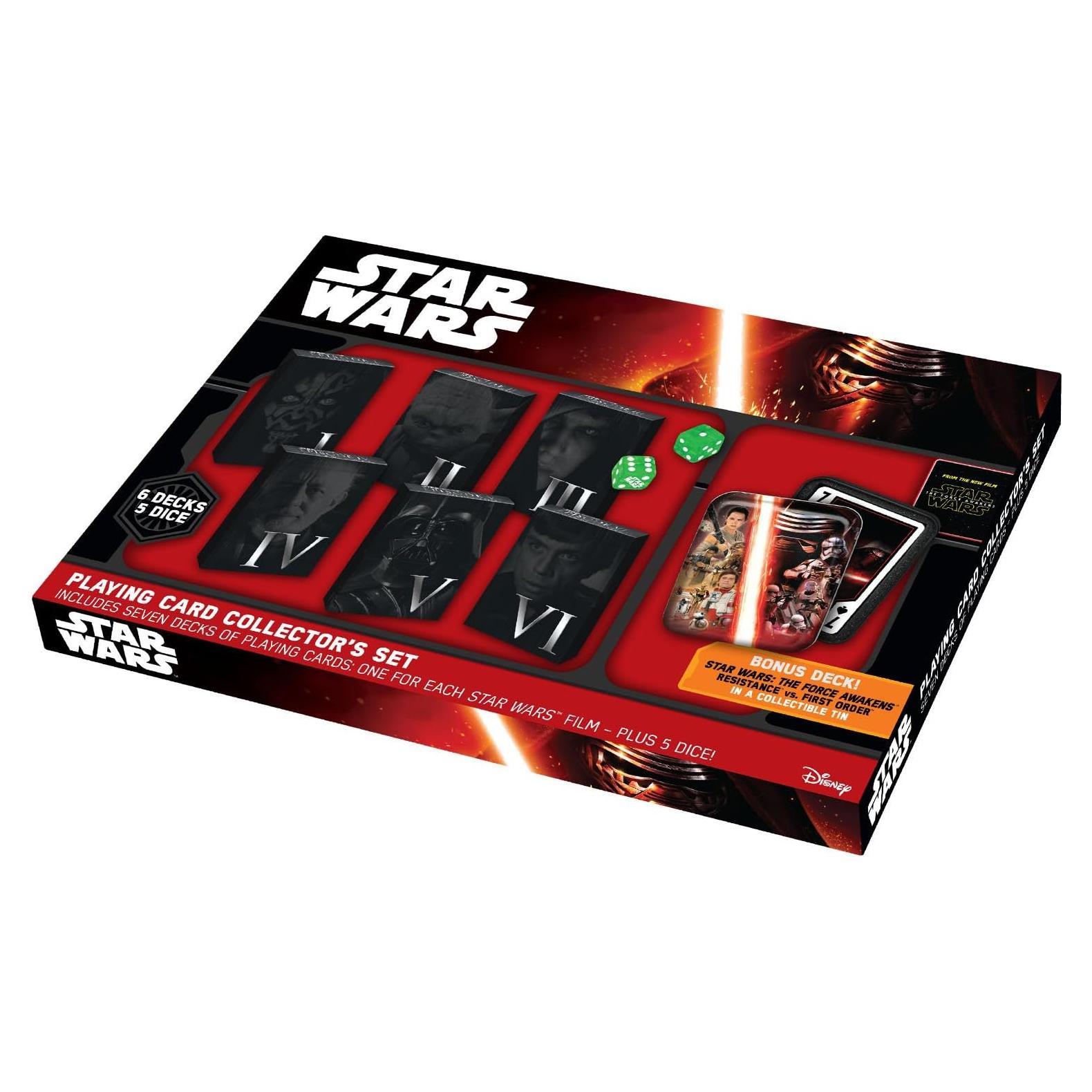 Juego de Cartas Coleccionables Star Wars en Lata - 7 Mazos
