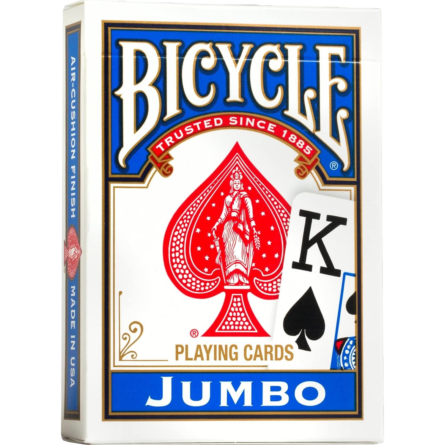 Cartas de Juego Jumbo Bicicleta 1 Paquete Azul