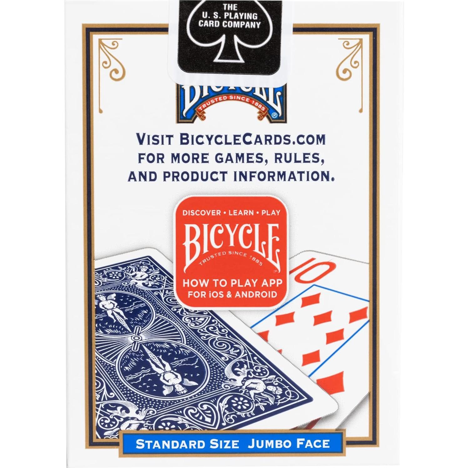 Cartas de Juego Jumbo Bicicleta 1 Paquete Azul