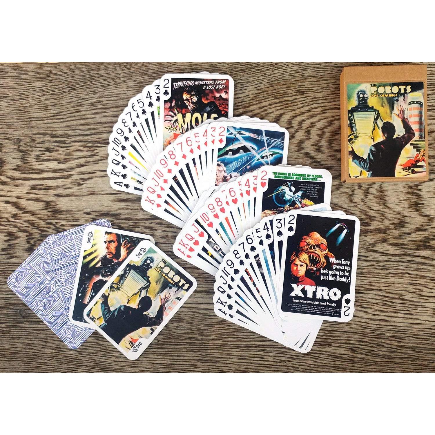 Baraja de Póker Vintage FlonzGift 54 Cartas Ciencia Ficción