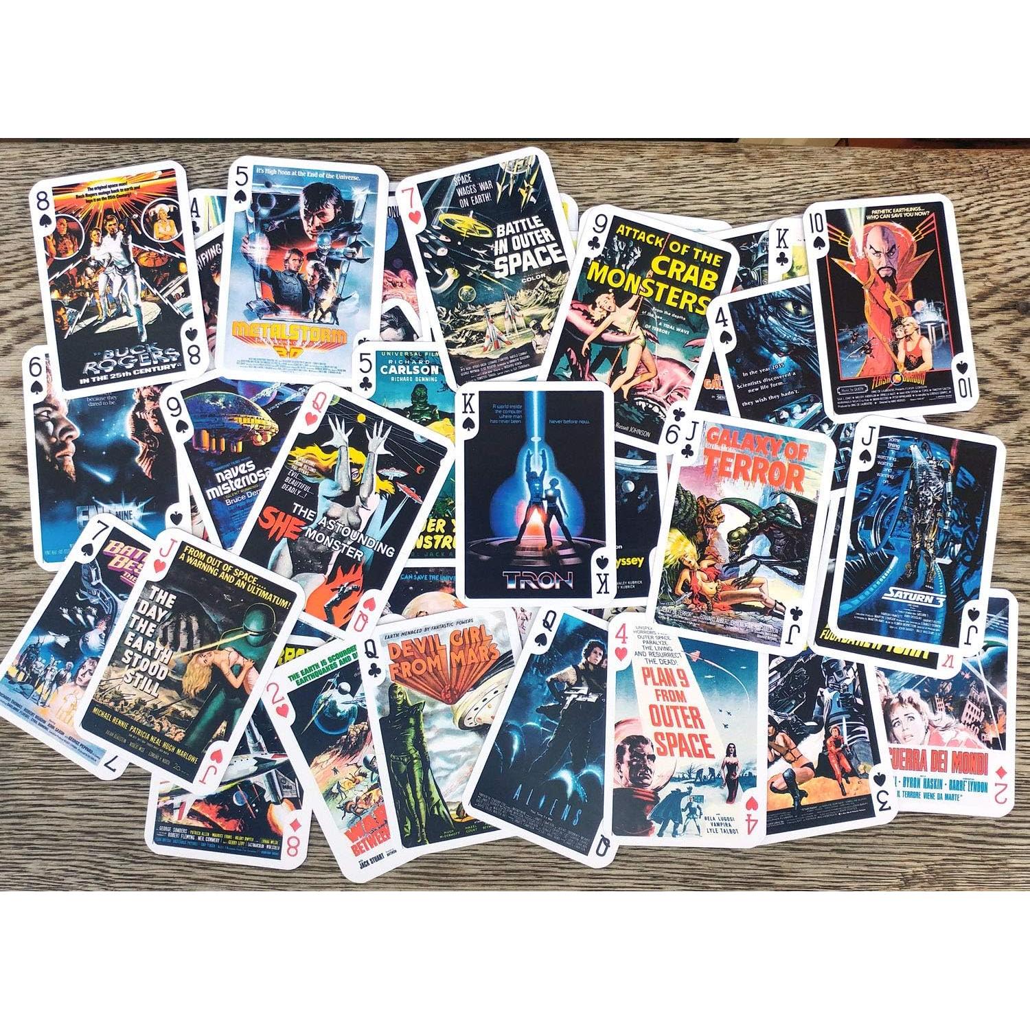 Baraja de Póker Vintage FlonzGift 54 Cartas Ciencia Ficción