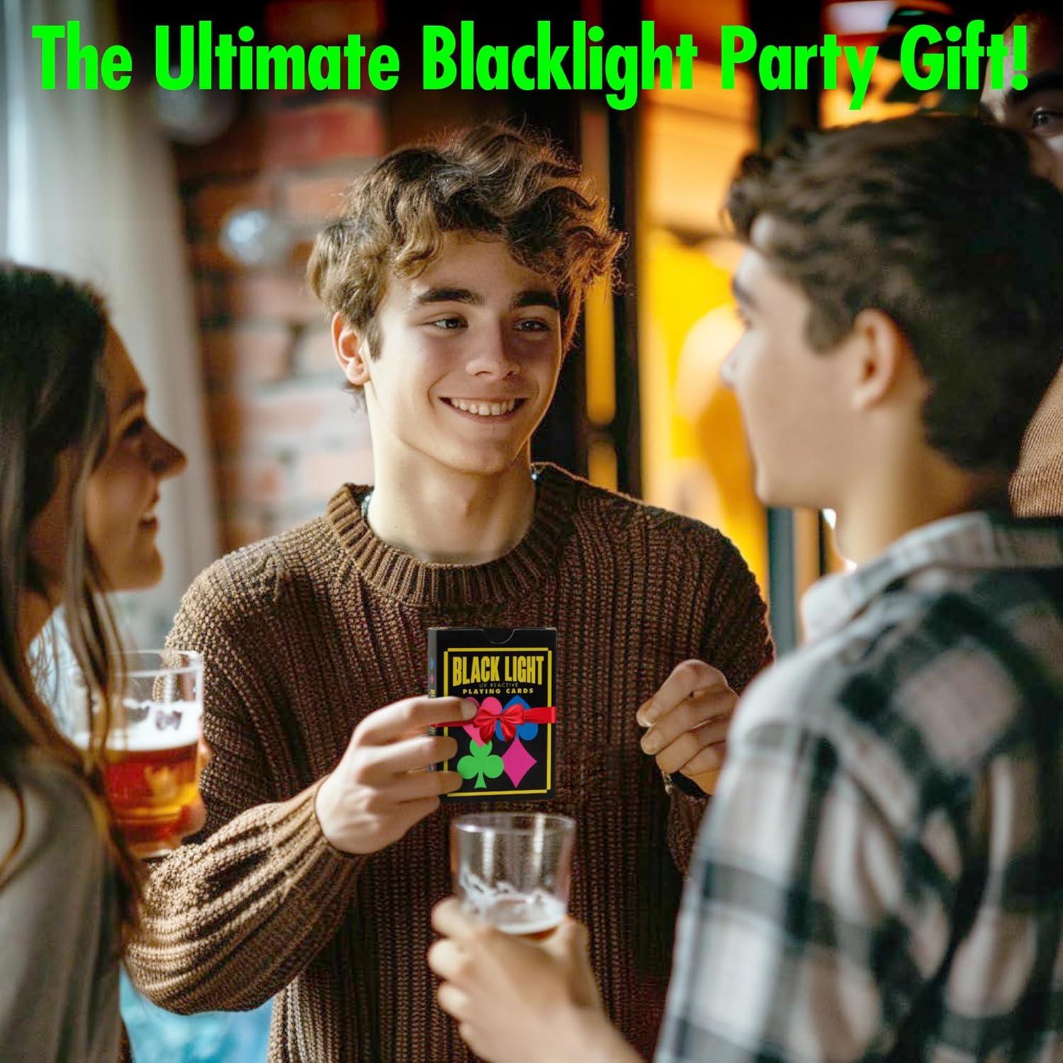 Cartas de Juego UV Neón Island Dogs - Baraja Brillante 101 Piezas