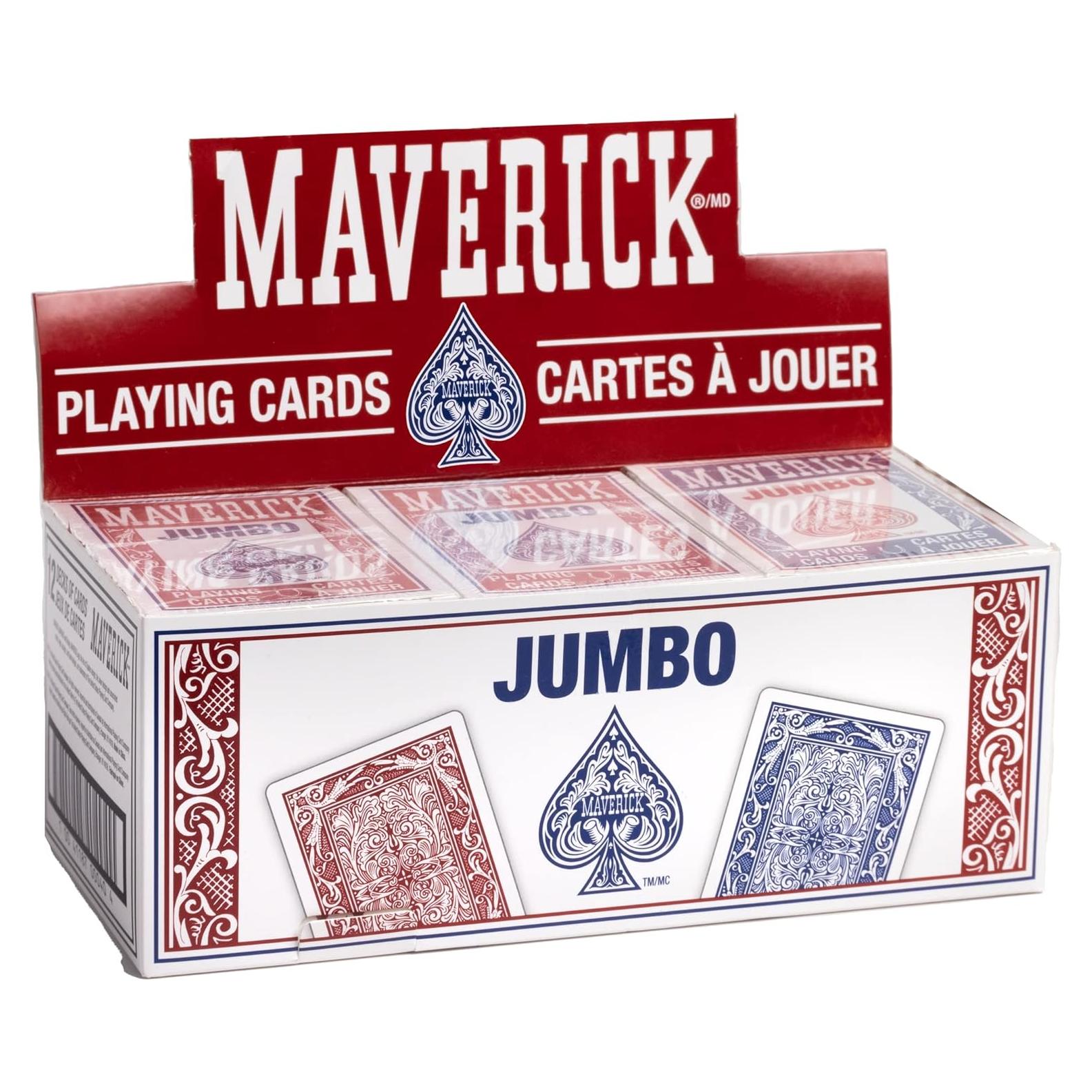 Cartas de Juego Jumbo Maverick 12 Paquetes 1.24 kg