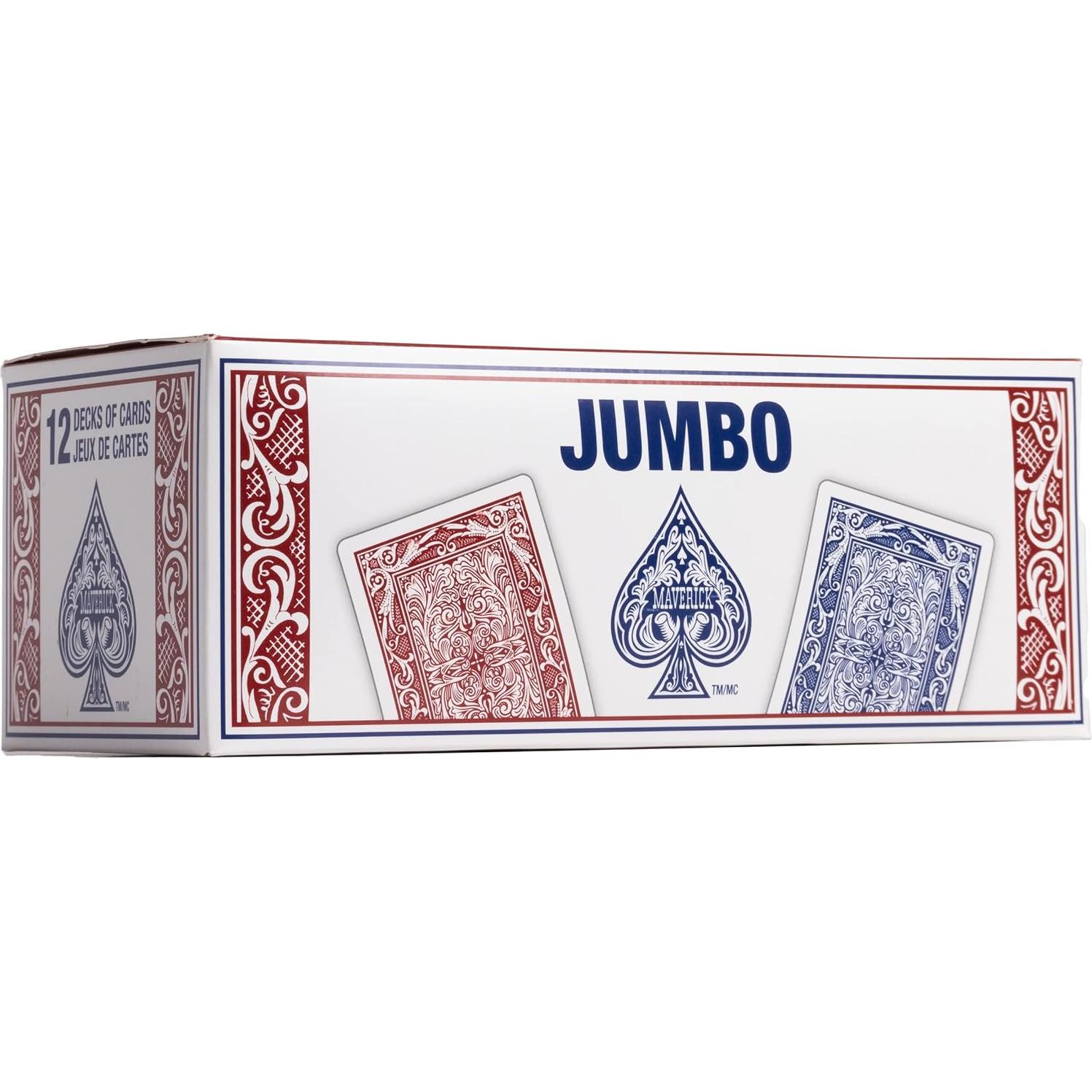 Cartas de Juego Jumbo Maverick 12 Paquetes 1.24 kg