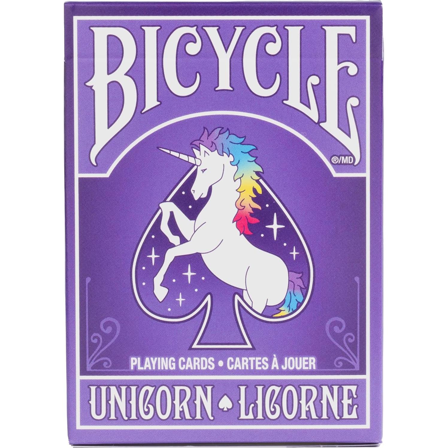 Cartas de Juego Unicornio Bicycle - Baraja Estándar 10x5 cm