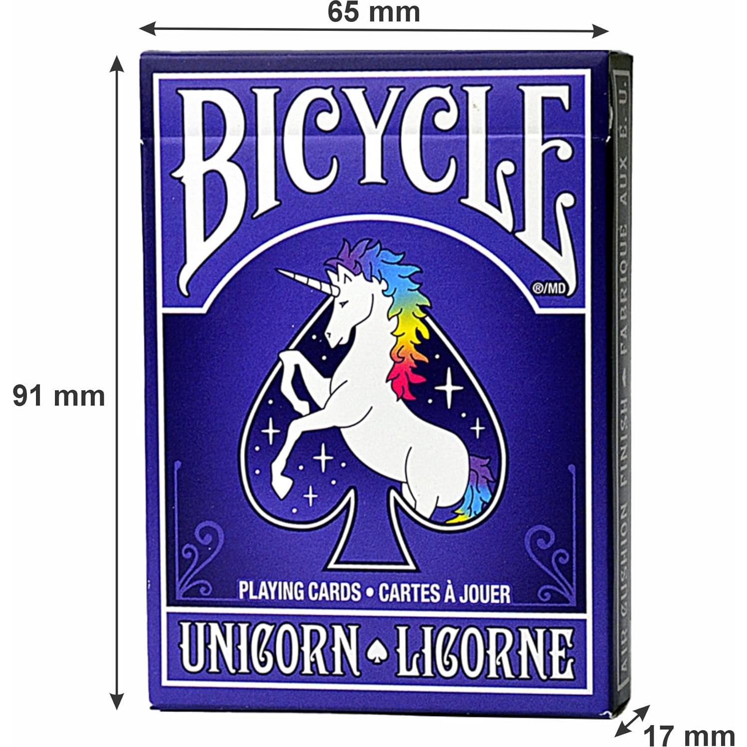 Cartas de Juego Unicornio Bicycle - Baraja Estándar 10x5 cm