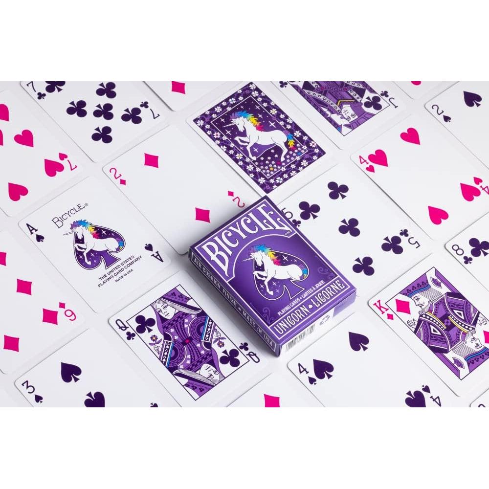Cartas de Juego Unicornio Bicycle - Baraja Estándar 10x5 cm