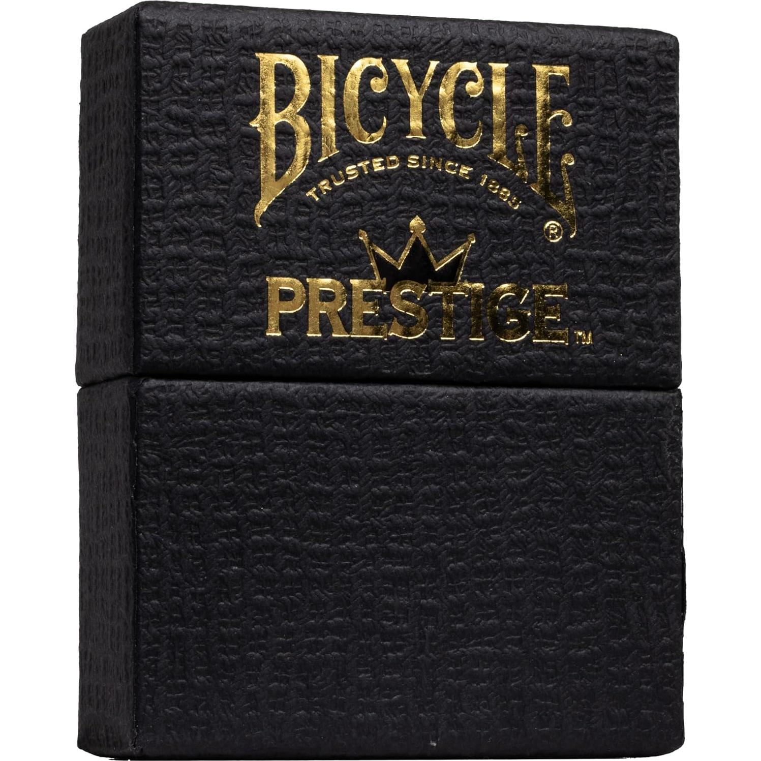 Cartas de Juego Impermeables Bicycle Prestige Negras 100% Plástico