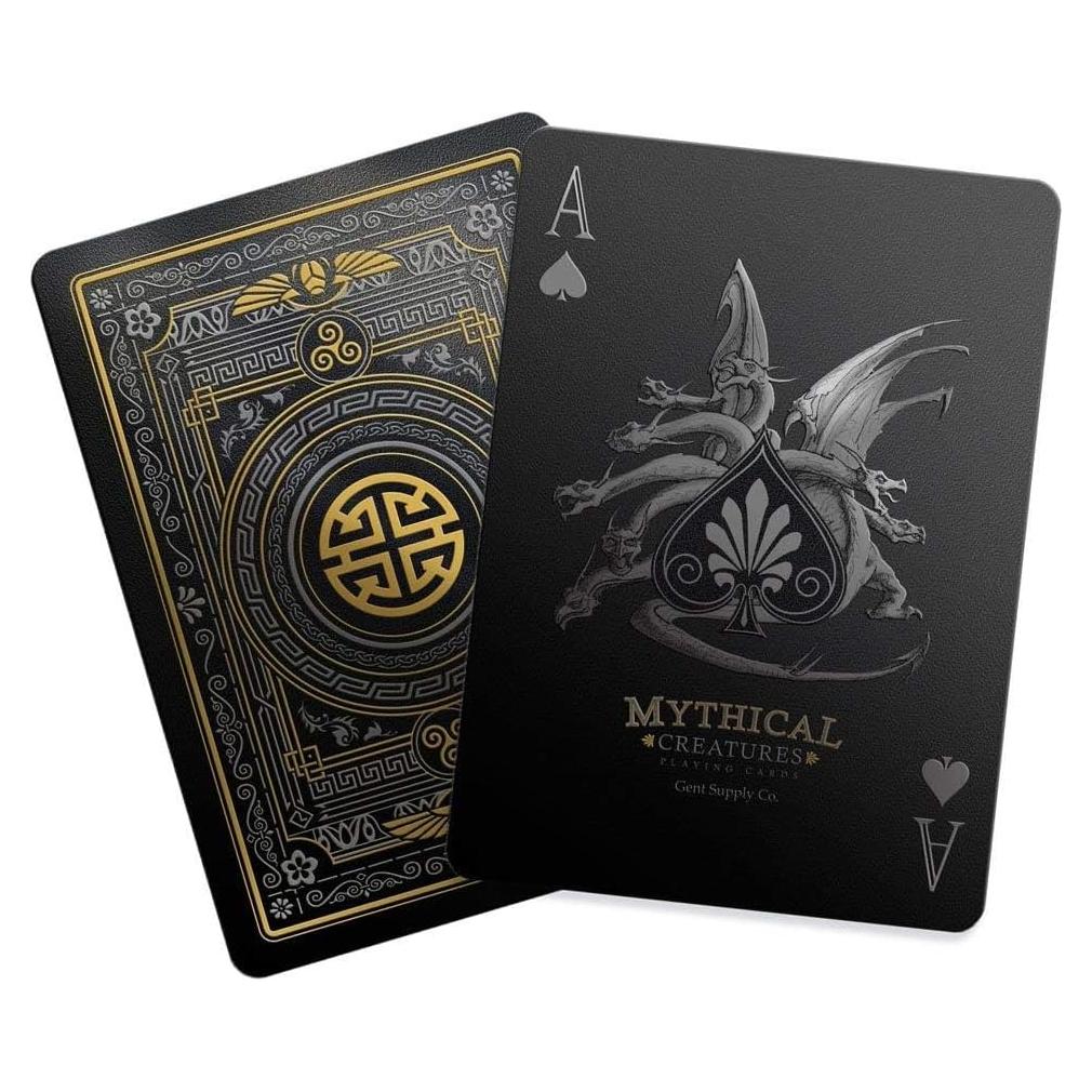 Cartas de Juego Criaturas Míticas GENT SUPPLY CO. PVC Impermeable