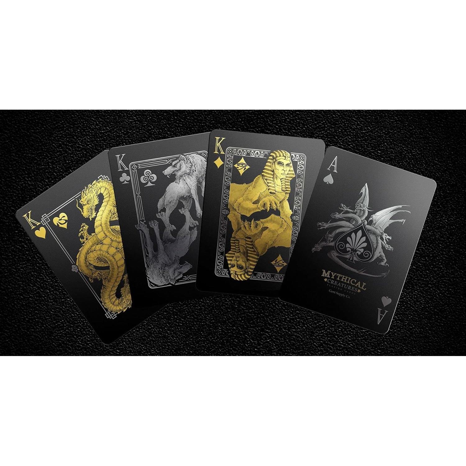 Cartas de Juego Criaturas Míticas GENT SUPPLY CO. PVC Impermeable