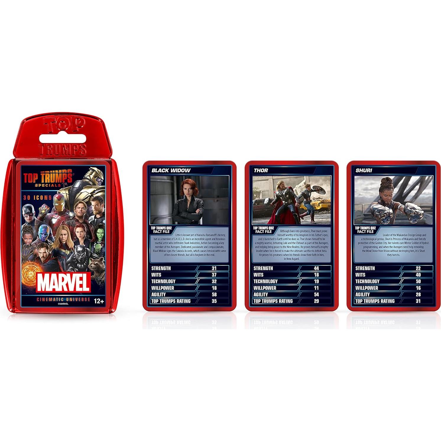 Juego de Cartas Top Trumps Marvel - Para 2 Jugadores y Más