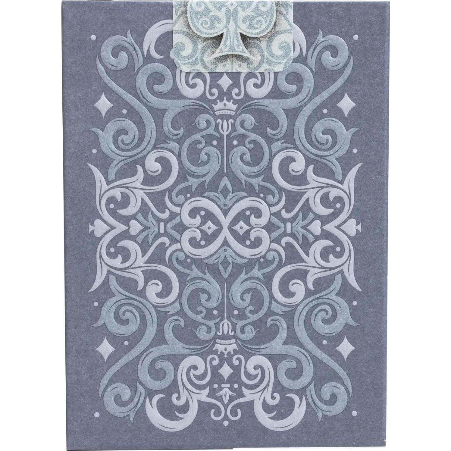 Baraja de Cartas Bicicleta Cinder Premium Foil Plateado