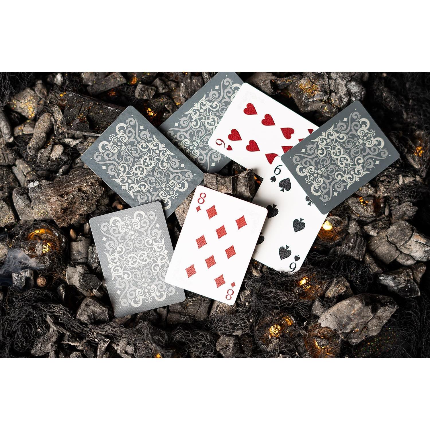 Baraja de Cartas Bicicleta Cinder Premium Foil Plateado