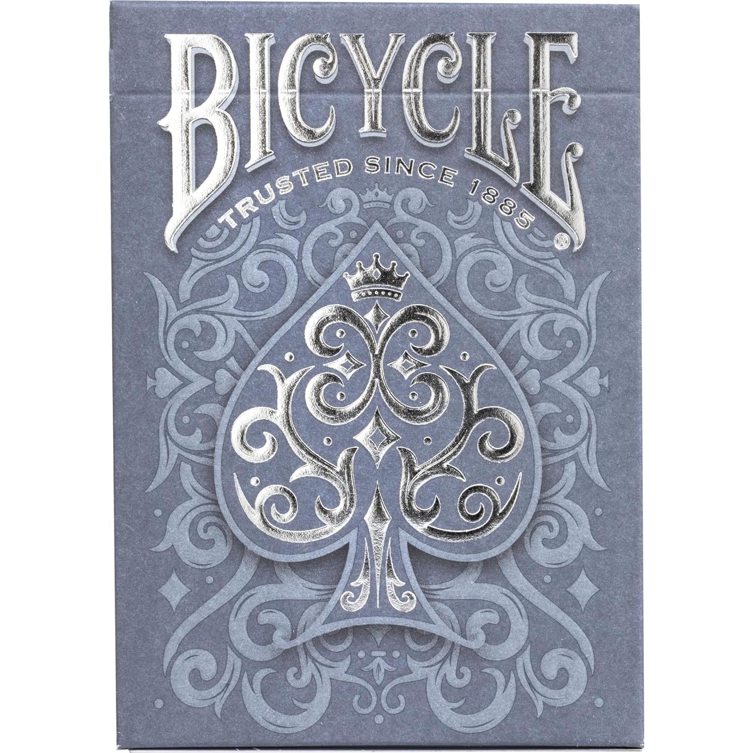 Baraja de Cartas Bicicleta Cinder Premium Foil Plateado