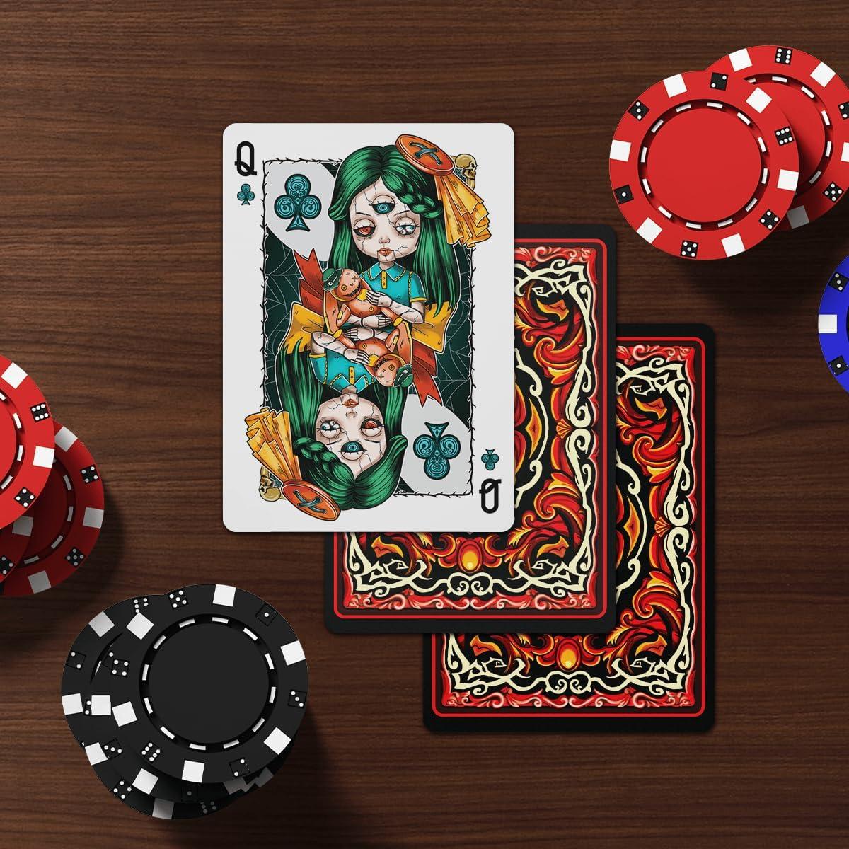 Cartas de Juego para Adultos 99FOX Muñeca Espeluznante 54 Piezas