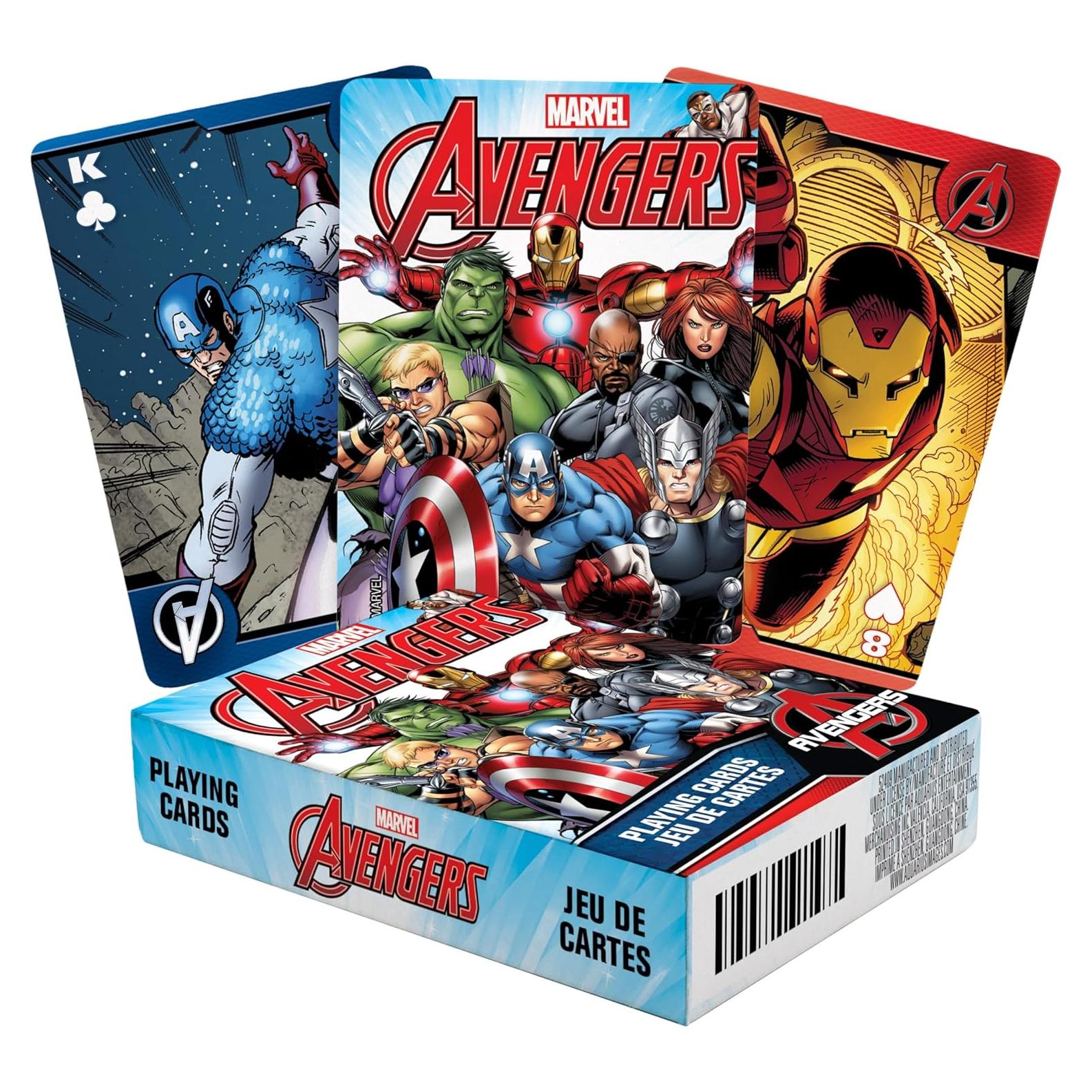 Baraja de Juego Marvel Avengers - 54 Cartas Temáticas Aquarius