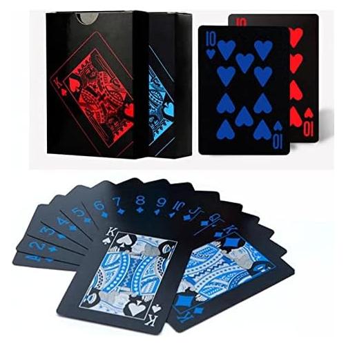 2 Barajas de Cartas de Poker Merytes Impermeables PVC 54 Piezas
