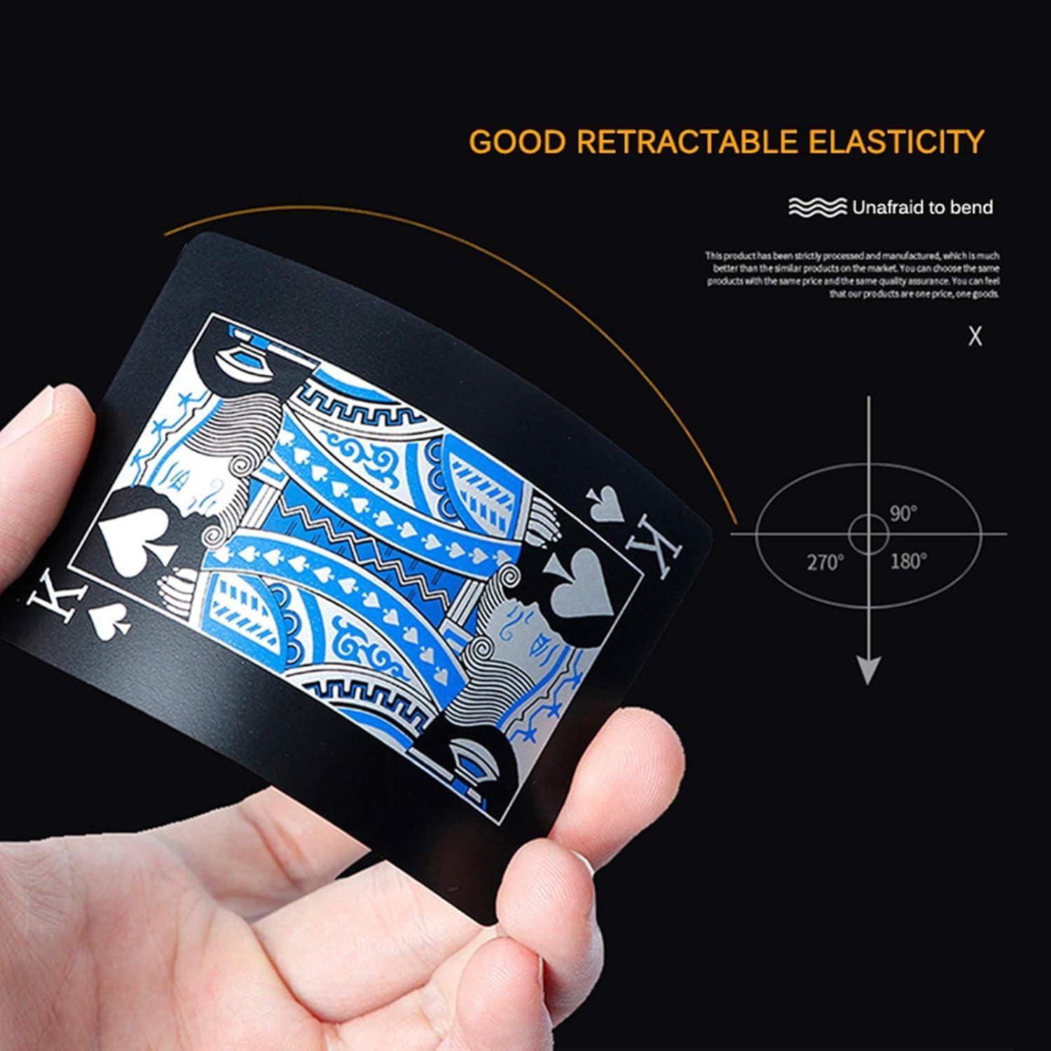 2 Barajas de Cartas de Poker Merytes Impermeables PVC 54 Piezas