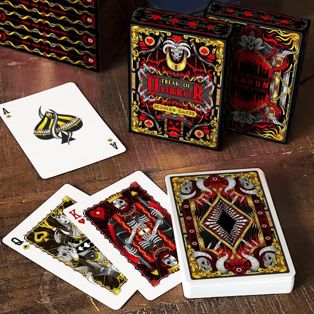 Cartas de Juego de Horror HAAKUN - Mazo de Póker 54 Cartas