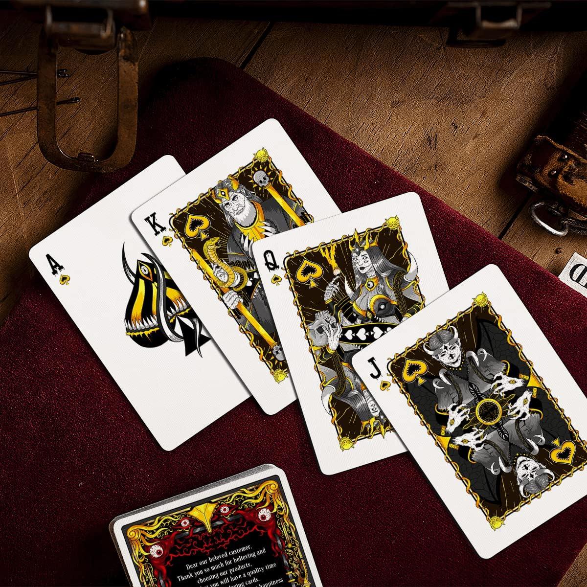 Cartas de Juego de Horror HAAKUN - Mazo de Póker 54 Cartas