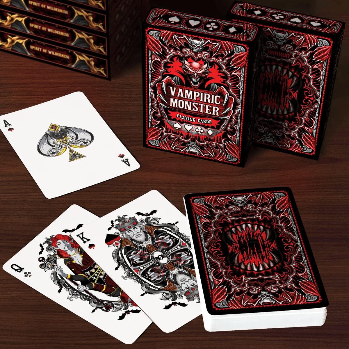 Baraja de Cartas de Horror HAAKUN Vampiro 52 Cartas