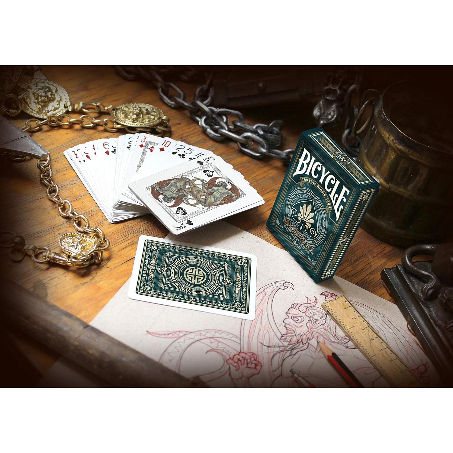 Baraja de Cartas Criaturas Míticas Bicycle - Leyendas Griegas, Nórdicas, Egipcias y Asiáticas