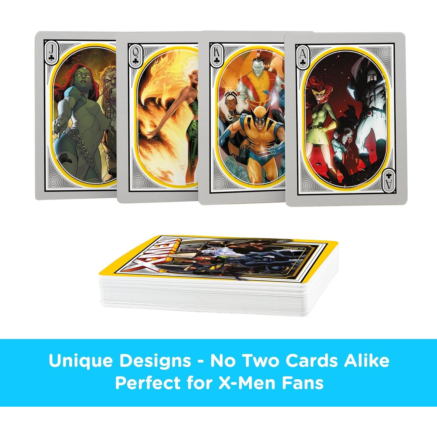 Baraja de Cartas Marvel Xmen AQUARIUS - 52 Cartas