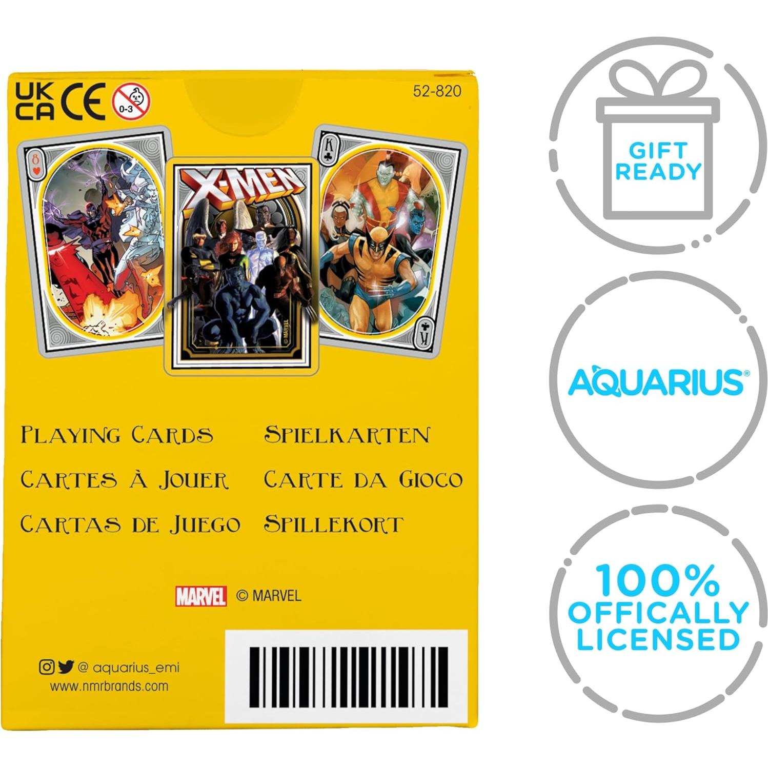 Baraja de Cartas Marvel Xmen AQUARIUS - 52 Cartas