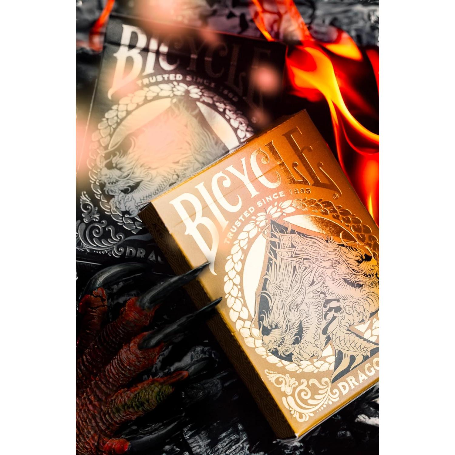 Cartas de Juego Bicycle Oro Dragón - 1 Baraja Premium