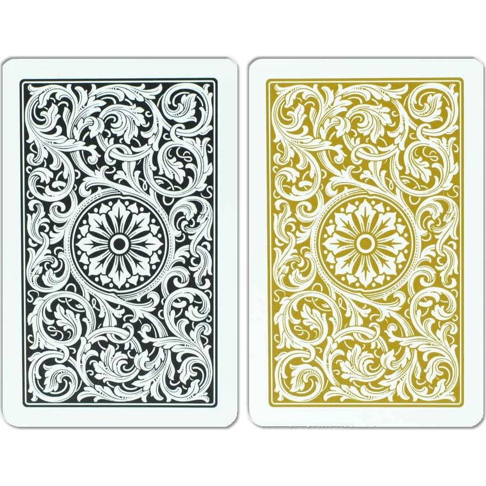 Copag 1546 Cartas de Juego 100% Plástico Bridge Negro/Oro