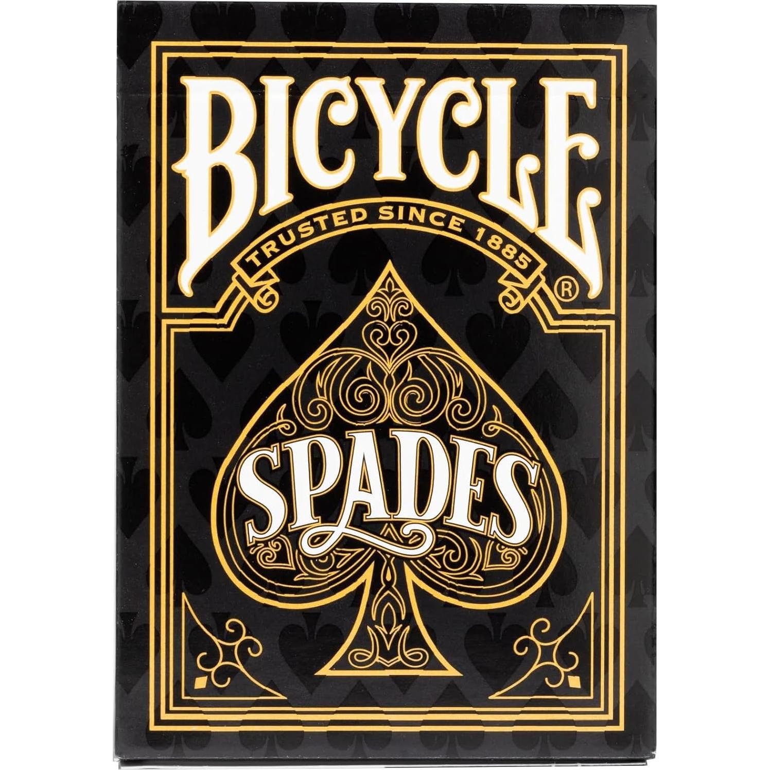 Paquete Coleccionista 6 Barajas Bicycle Rider Back Negro/Dorado