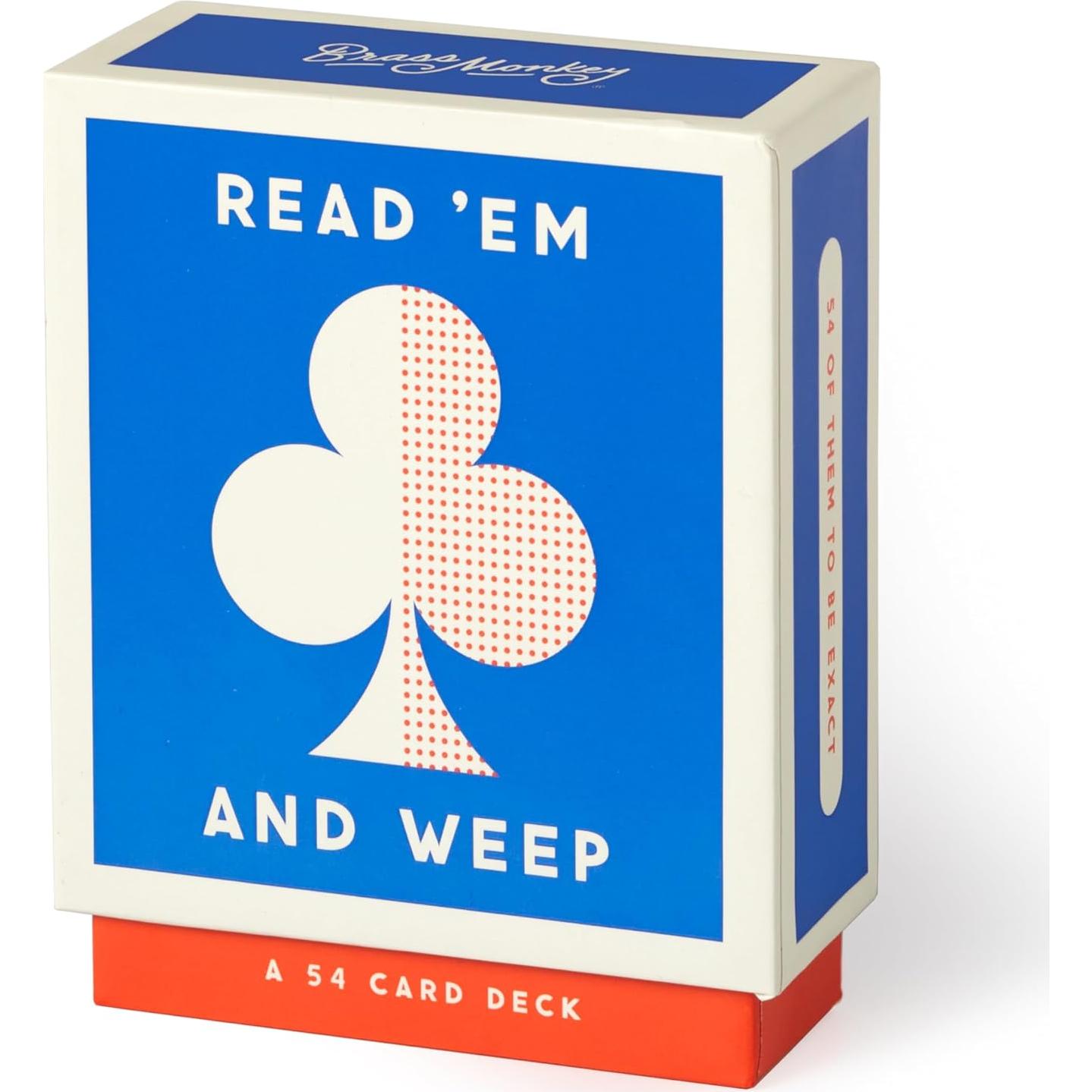 Juego de Cartas Leeelo y Llora Brass Monkey - Vintage Moderno