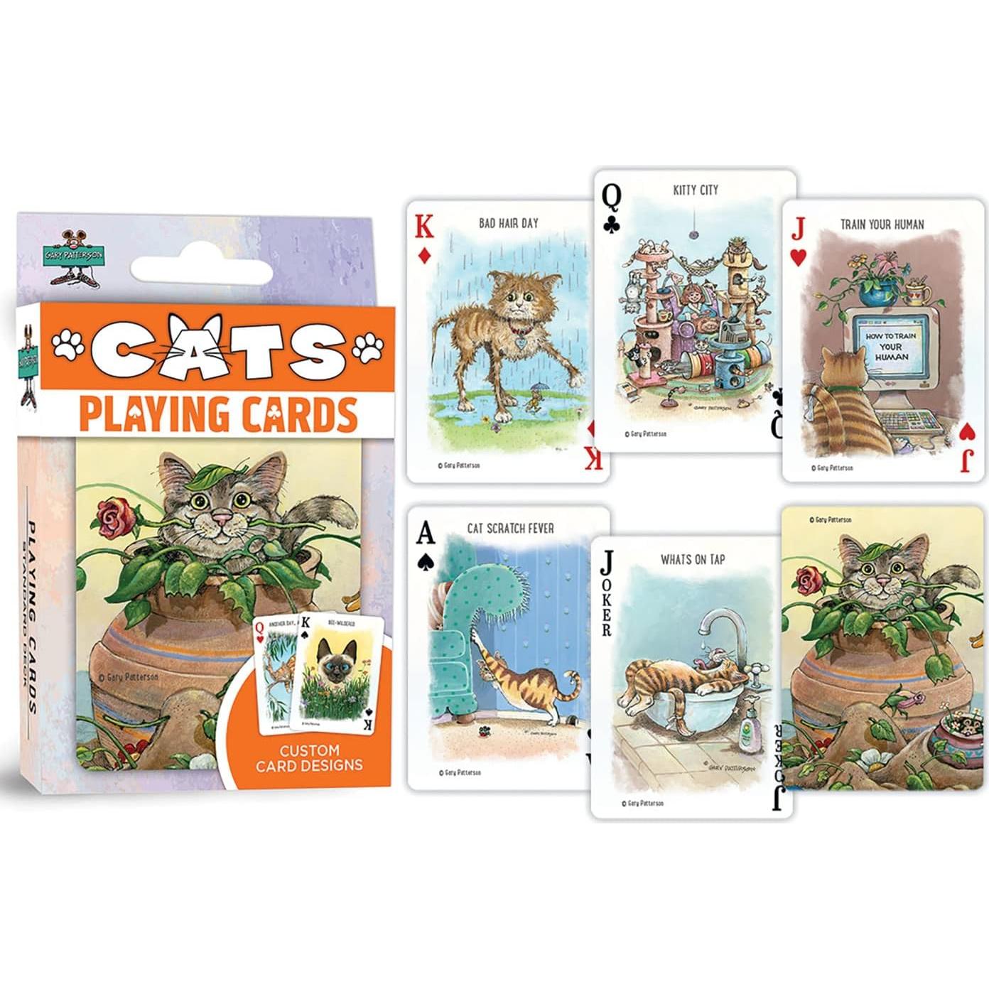 Cartas de Juego de Gatos MasterPieces - Baraja de 54 Cartas