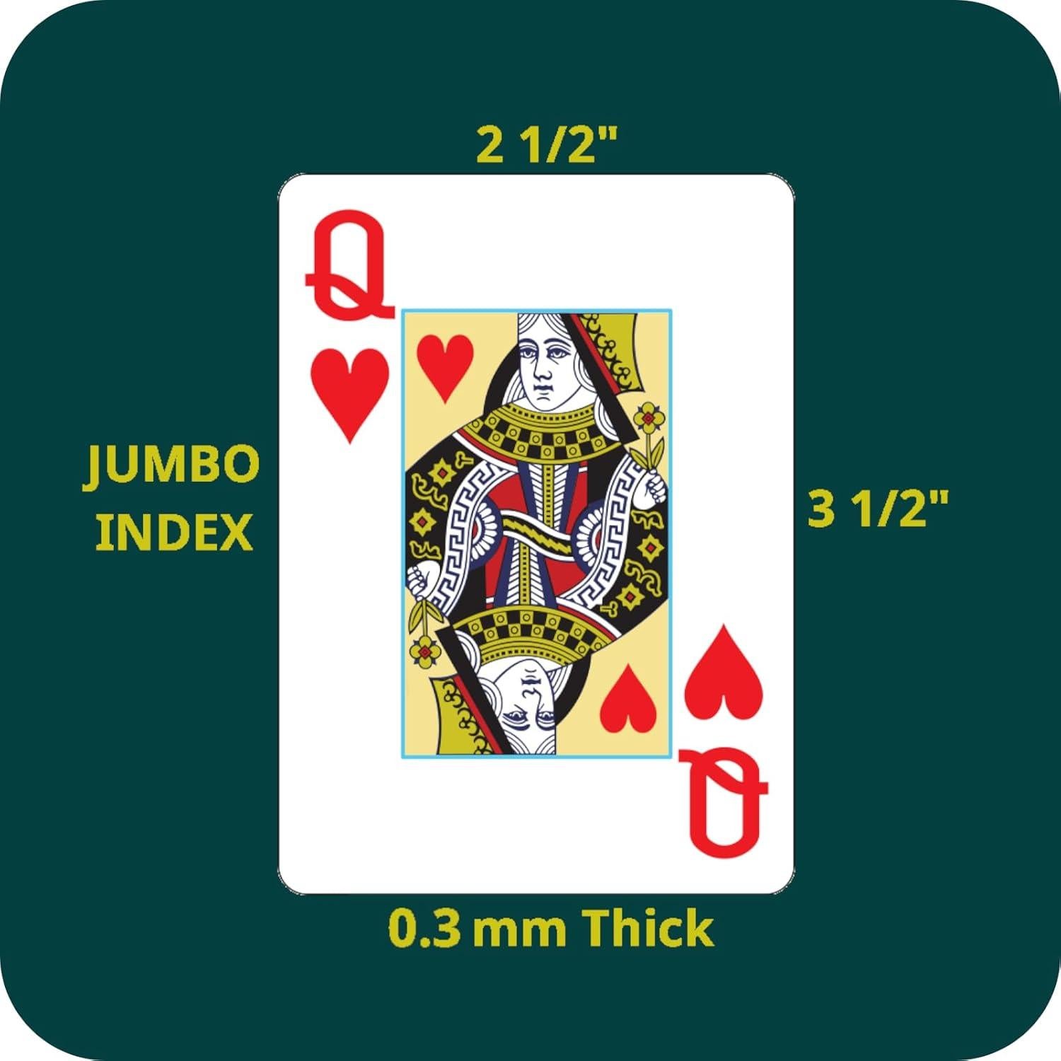 Baraja de Póker Jumbo Cybergon - 2 Barajas Impermeables 63x88mm