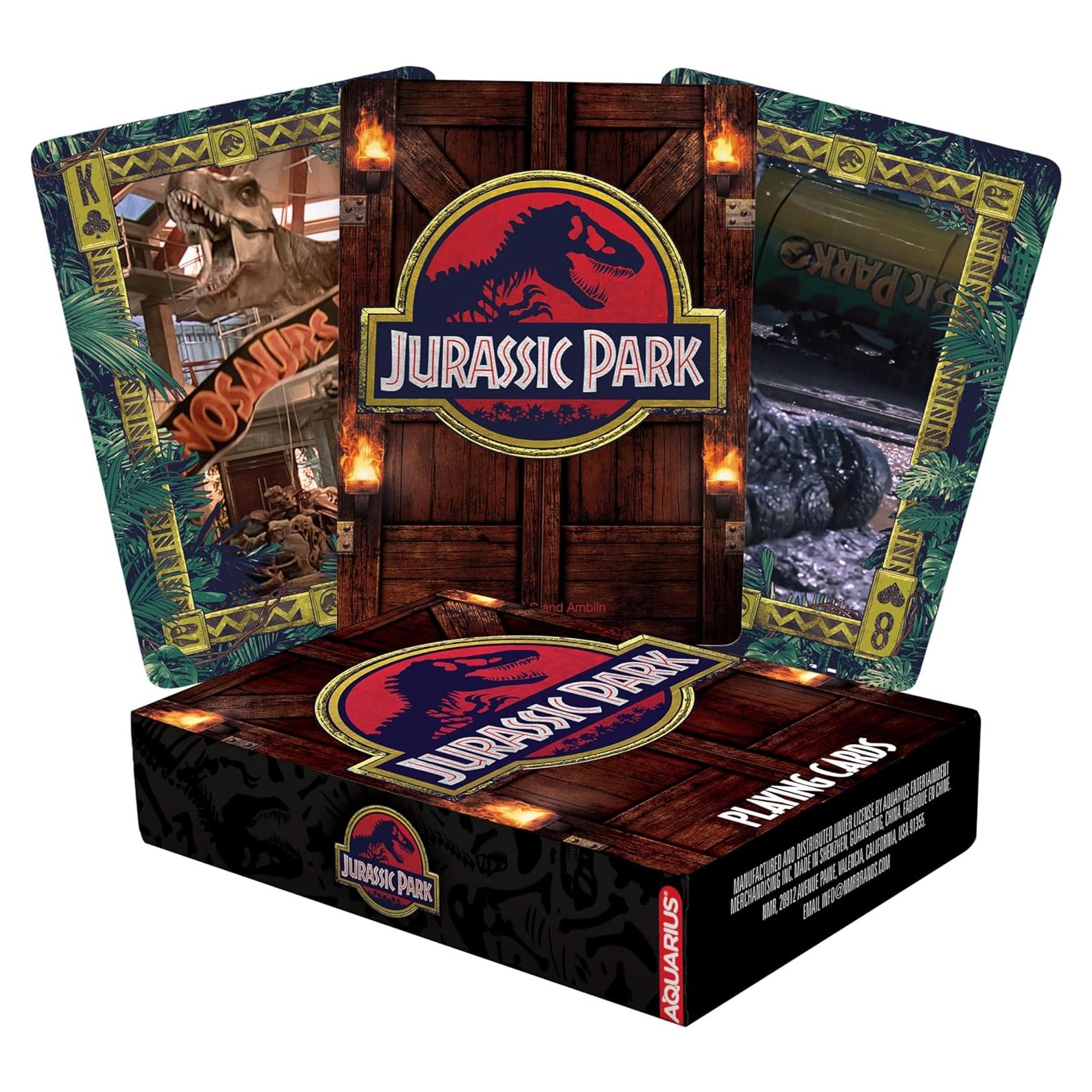 Baraja de Cartas Jurassic Park AQUARIUS - 54 Cartas Temáticas