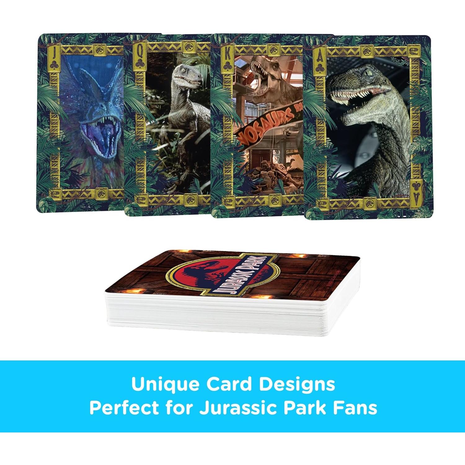 Baraja de Cartas Jurassic Park AQUARIUS - 54 Cartas Temáticas