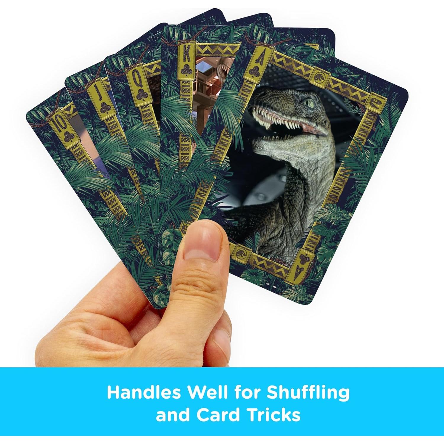 Baraja de Cartas Jurassic Park AQUARIUS - 54 Cartas Temáticas