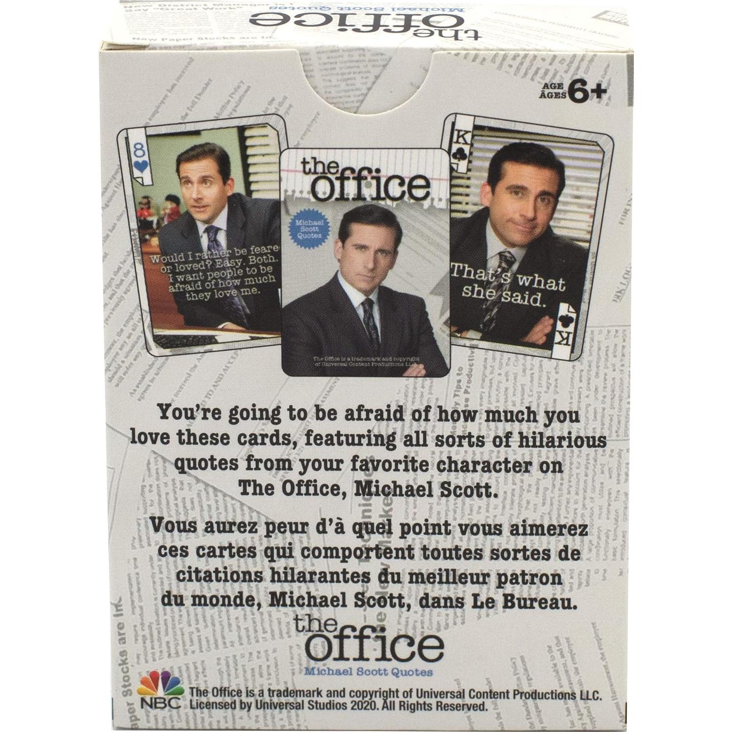 Baraja de Cartas The Office Aquarius - Citas de Michael Scott