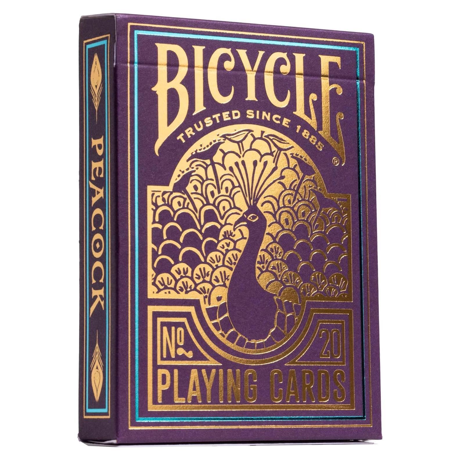 Cartas de Juego Bicycle Pavo Real - Baraja Premium Púrpura